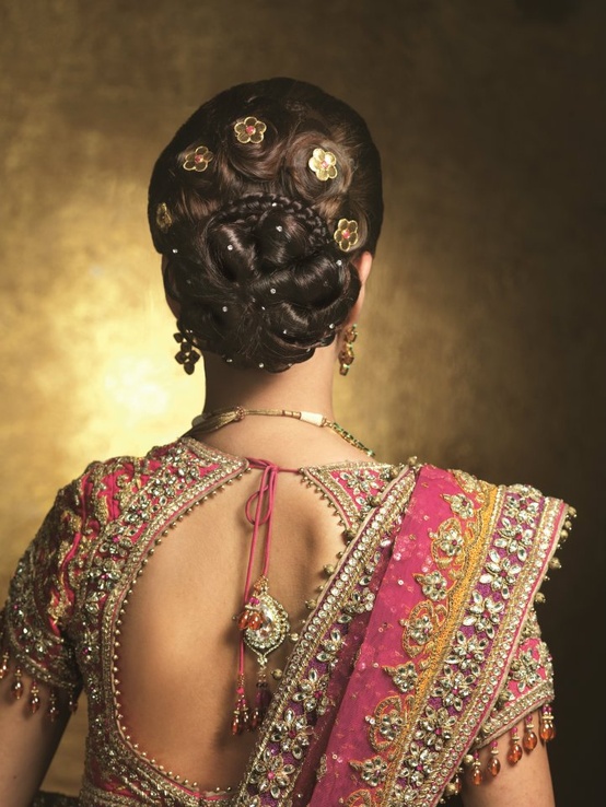 bridal saree blouse design