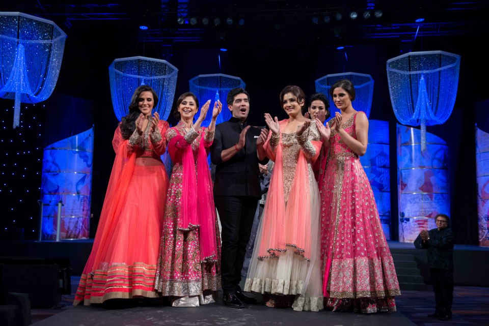 celebrities in manish malhotra lehenga