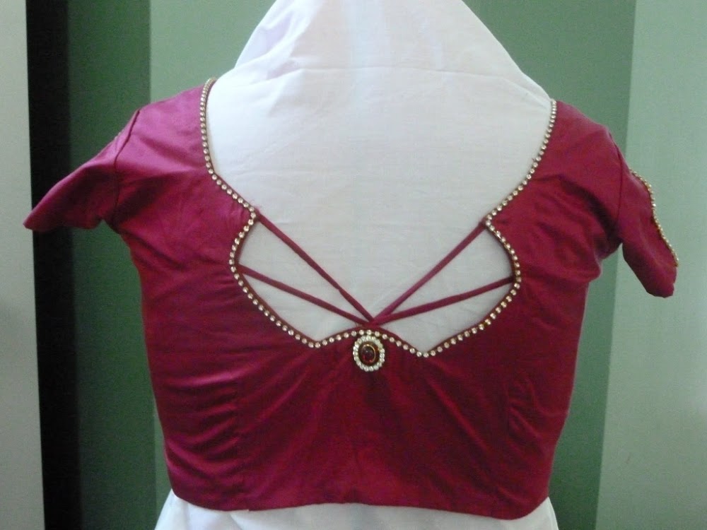 trendy blouse back design