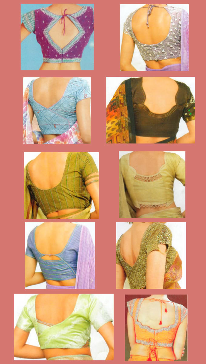 saree-blouses neck designs