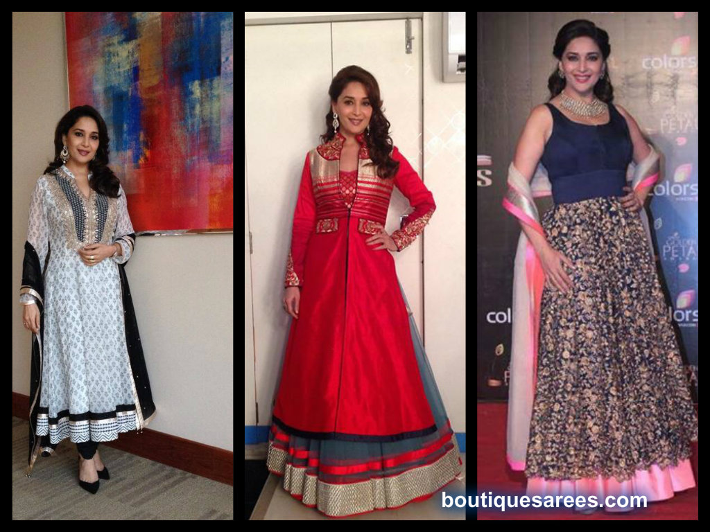 madhuri dixit anarkali salwar collection