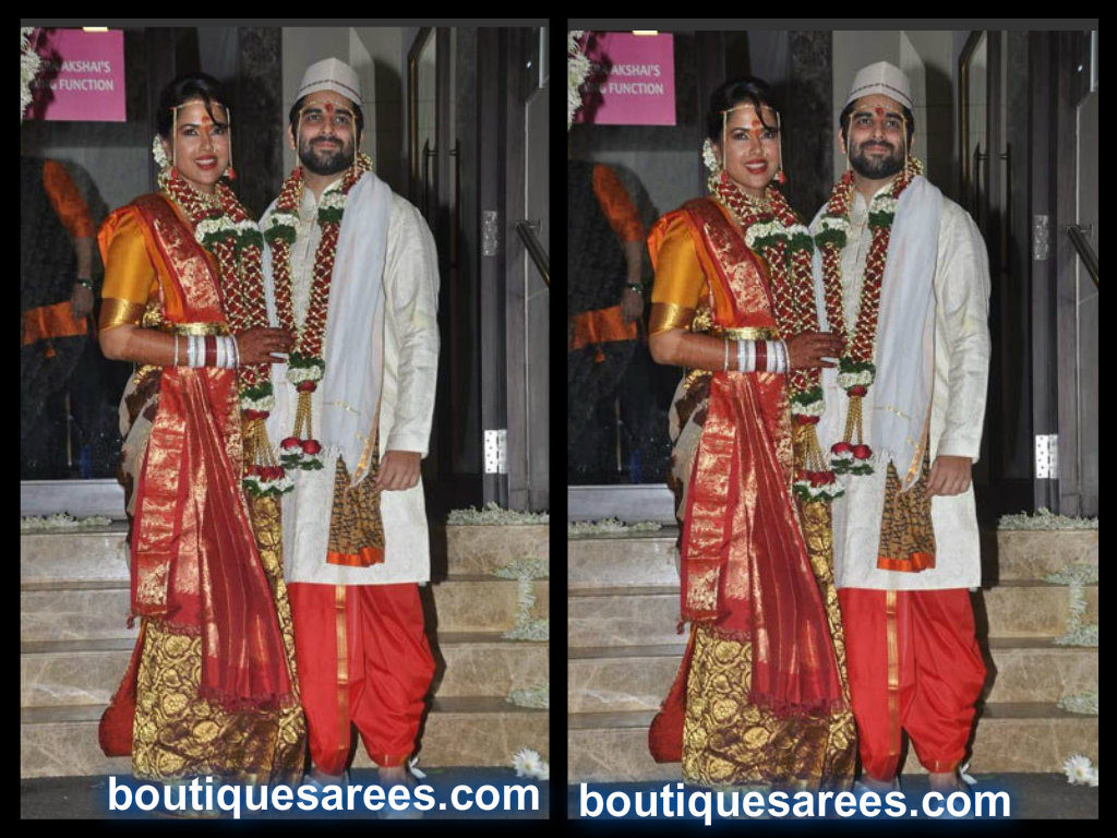 sameera reddy wedding sari
