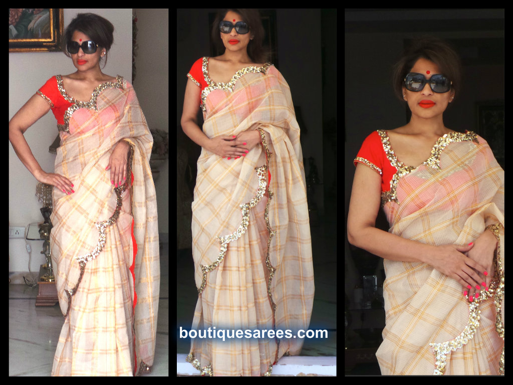 sheerdevi chowdary in kota saree blouse
