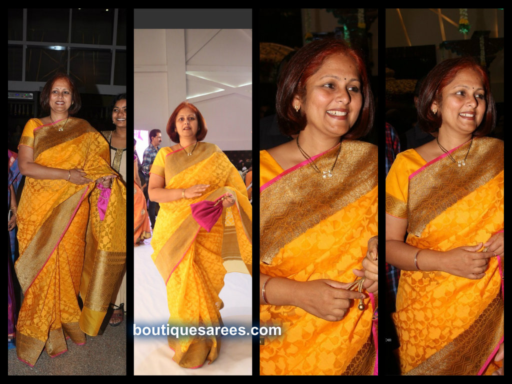 jayasudha in yellow saree