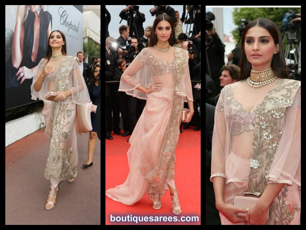 sonam kapoor in anamika khanna saree