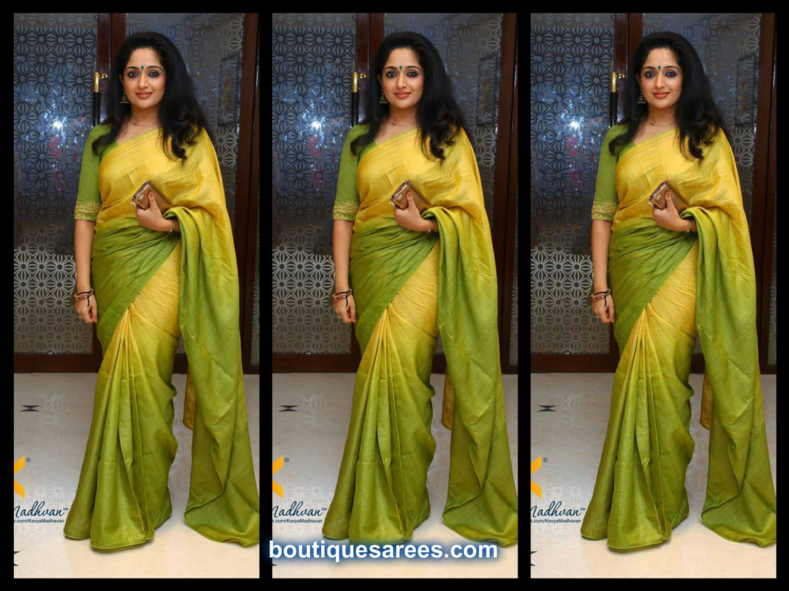 Kavya Madhavan in Double Shaded Saree