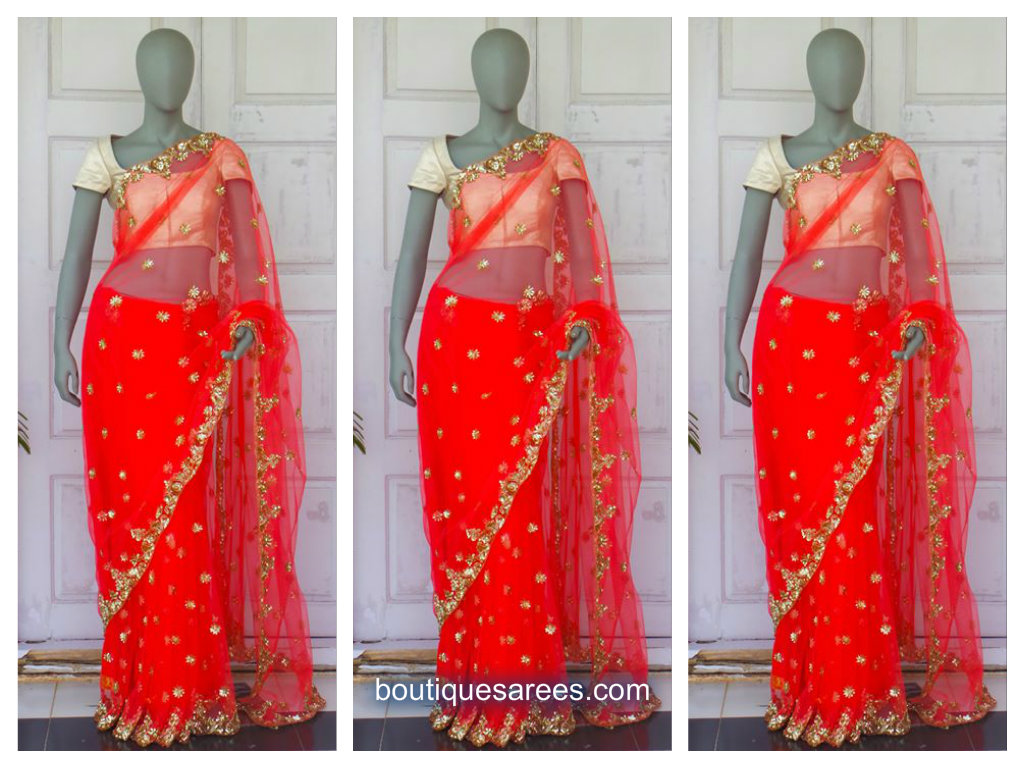red sari