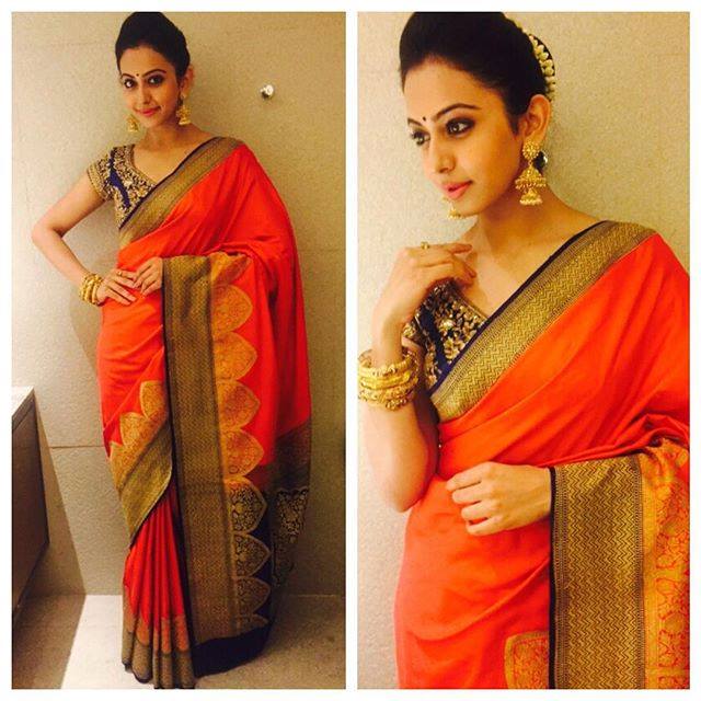 Rakul Preet in Singhania’s Saree