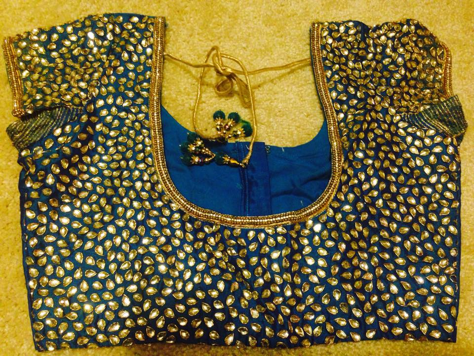 all over kundan work blouse