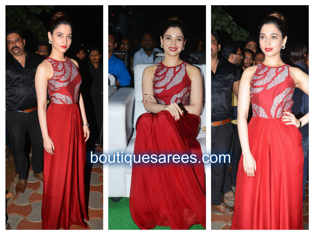 tamanna in red dresses