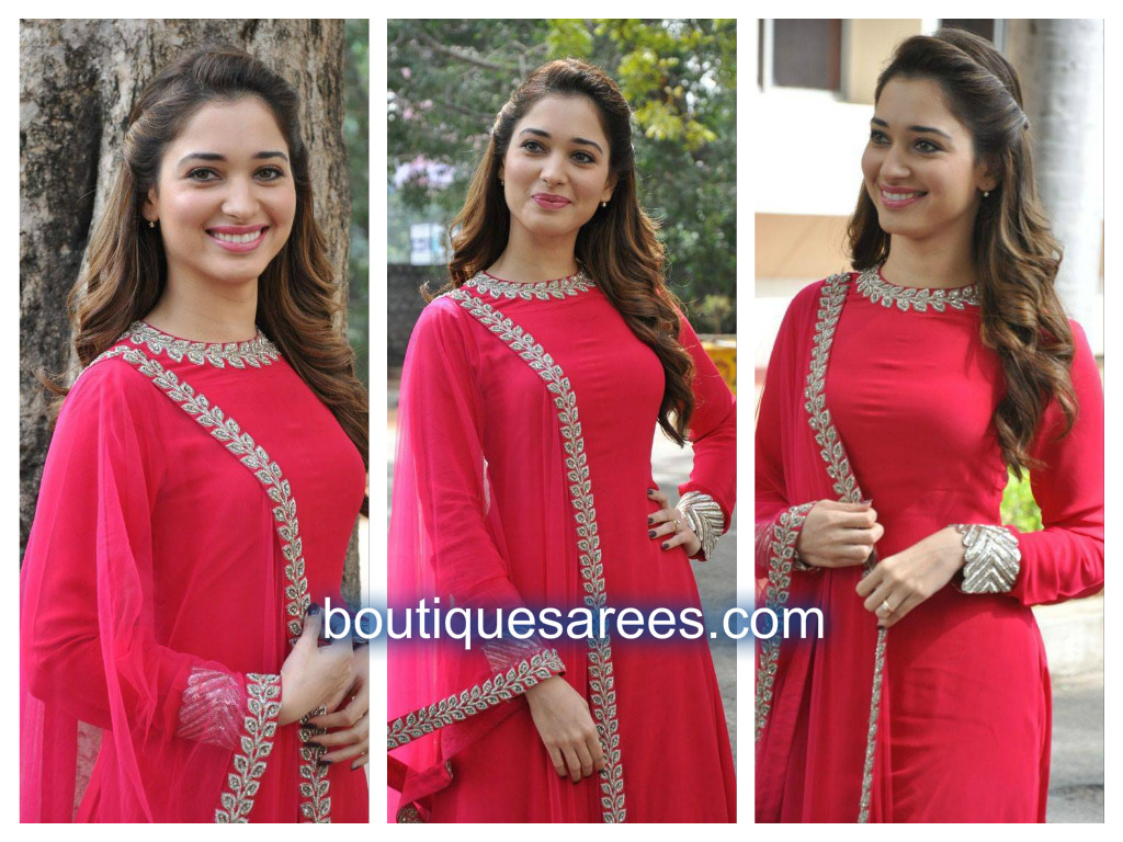 tamanna in red salwars