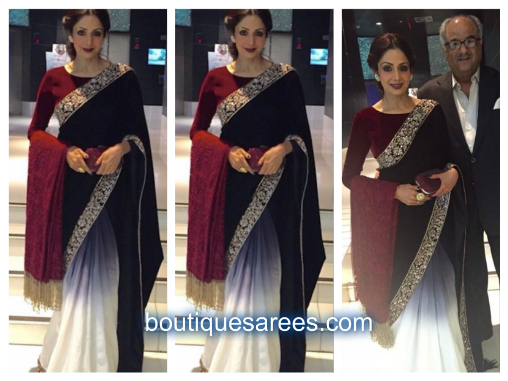sridevi in half and half sari