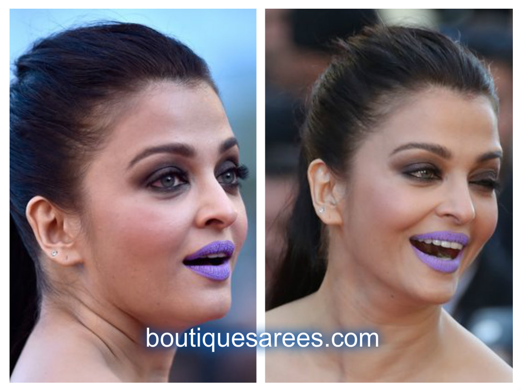 aish in blue lips