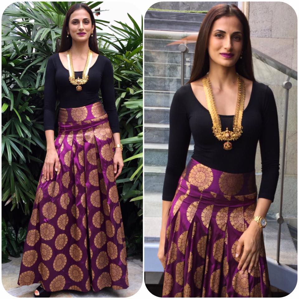 shilpa-reddy-in-indo-western-out-fit