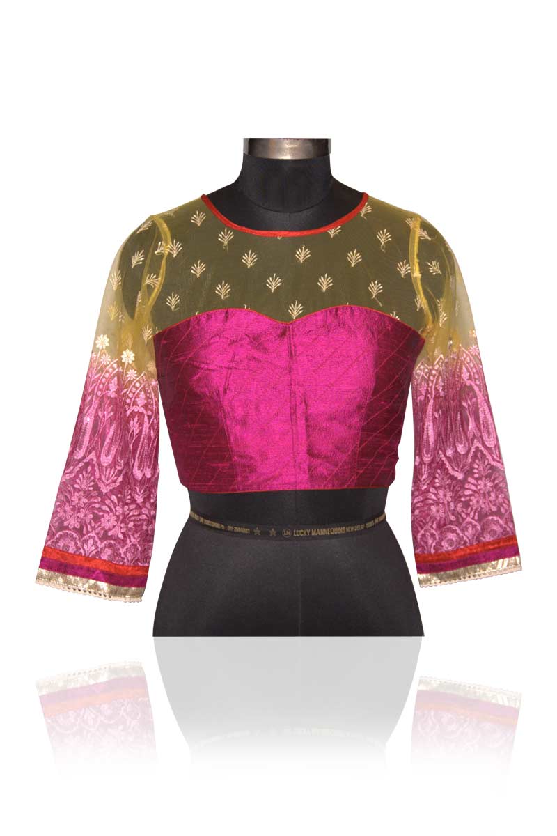 net saree blouse design – Boutiquesarees.com