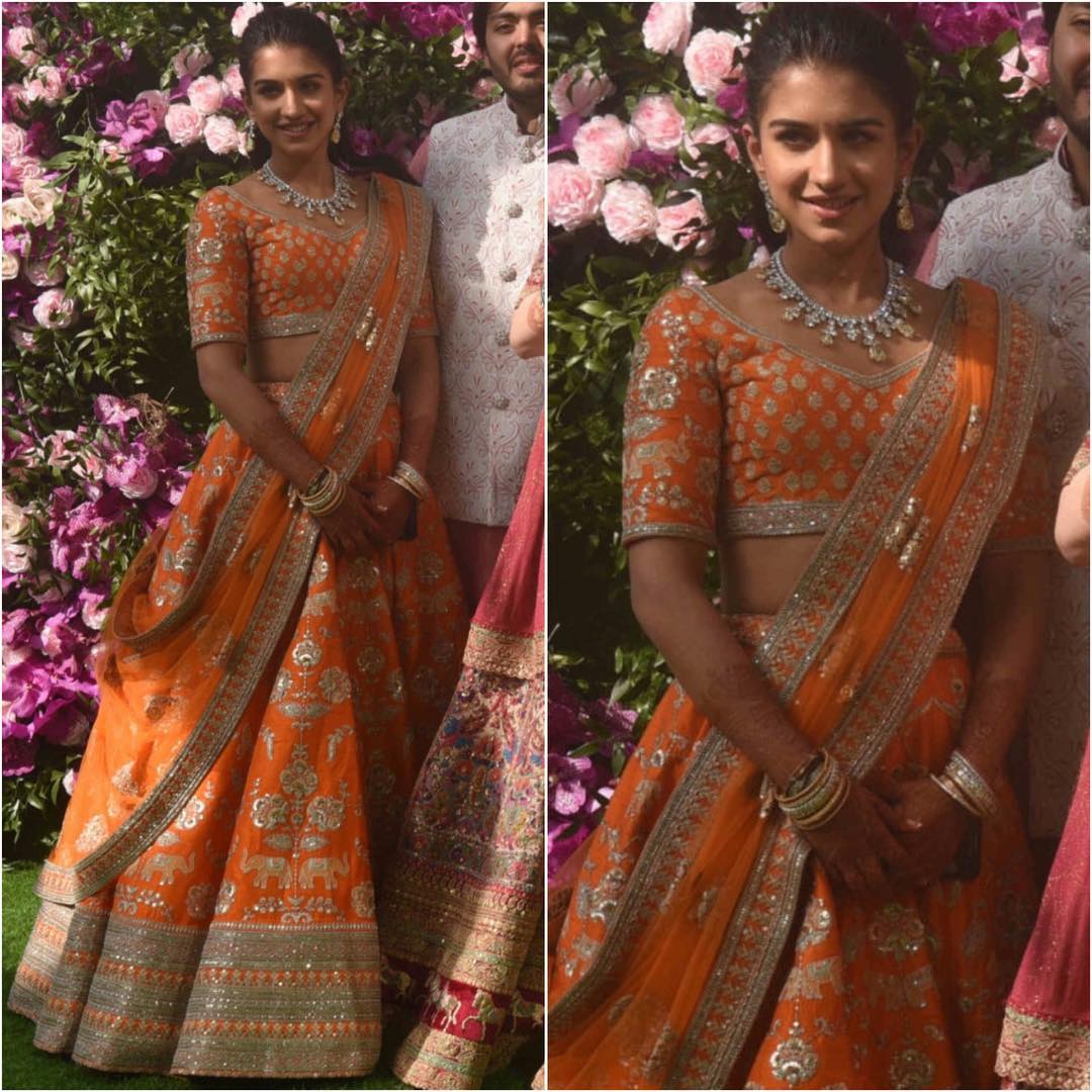 Radhika Merchant in Sabyasachi at Akash Ambani Shloka Mehta's Wedding –  Boutiquesarees.com