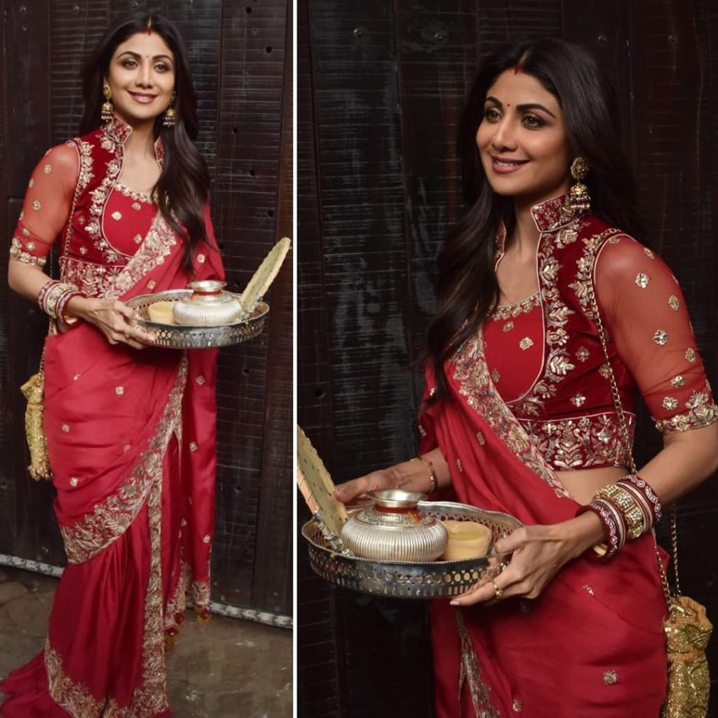 12 Saree Looks Of Shilpa Shetty That Will Surely Leave You Impressed |  Blouse neck designs, Designer saree blouse patterns, Indian saree blouses  designs